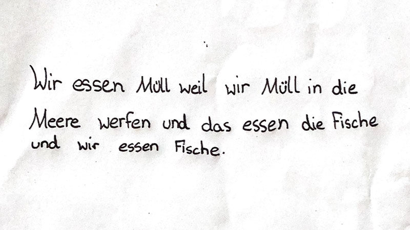 Meeresprojekt: In einem umfangreichen Projekt zum Meeresschutz untersuchten die Schülerinnen und Schüler unter der Leitung von Mandy Scholz verschiedene Aspekte des Ökosystems Meer: